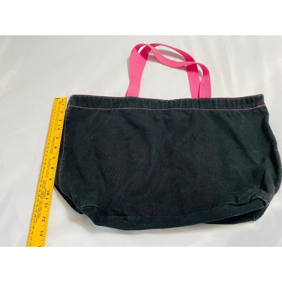 Victoria's Secret Thick Canvas Reusable Shopping Bay With Pink Handle Logo - Picture 6 of 7